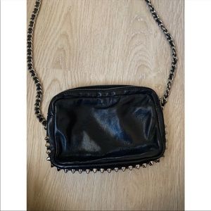 Rebecca Minkoff - Black satchel with silver studs